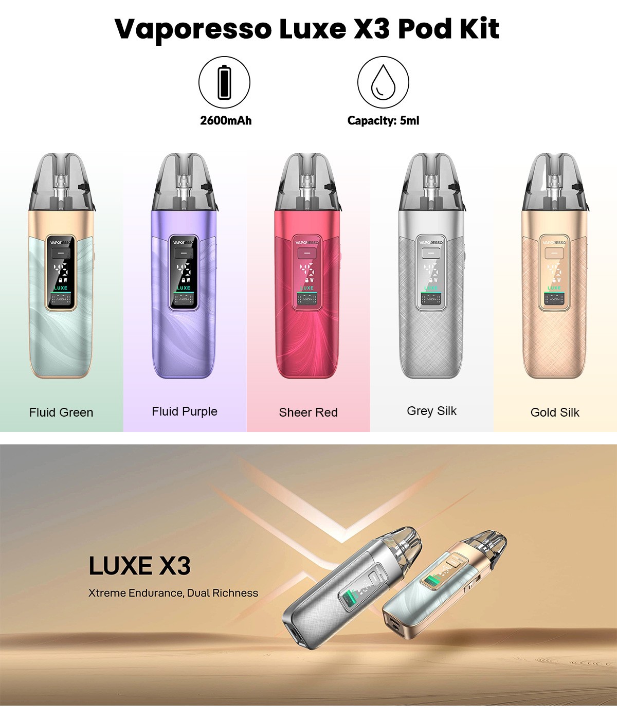 Vaporesso LUXE X3 Pod Mod Kit