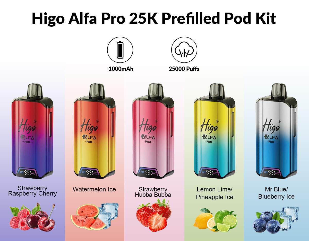 Higo Alfa Pro 25K Prefilled Pod Kit
