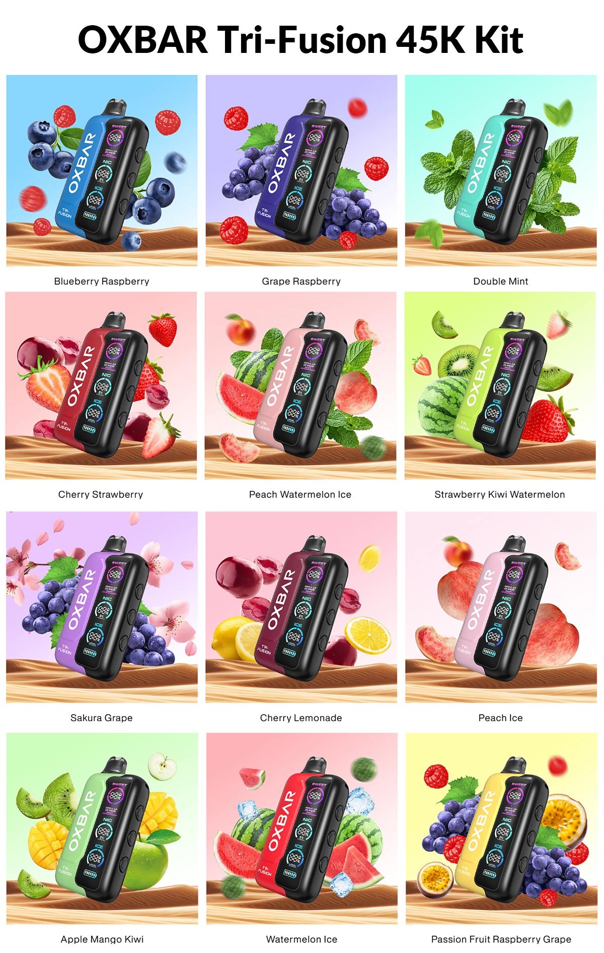 OXBAR Tri-Fusion 45K Kit OXBAR Tri-Fusion 45K Kit