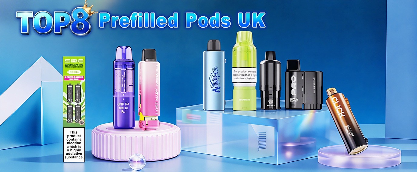 top 8 prefilled pods available in the uk market