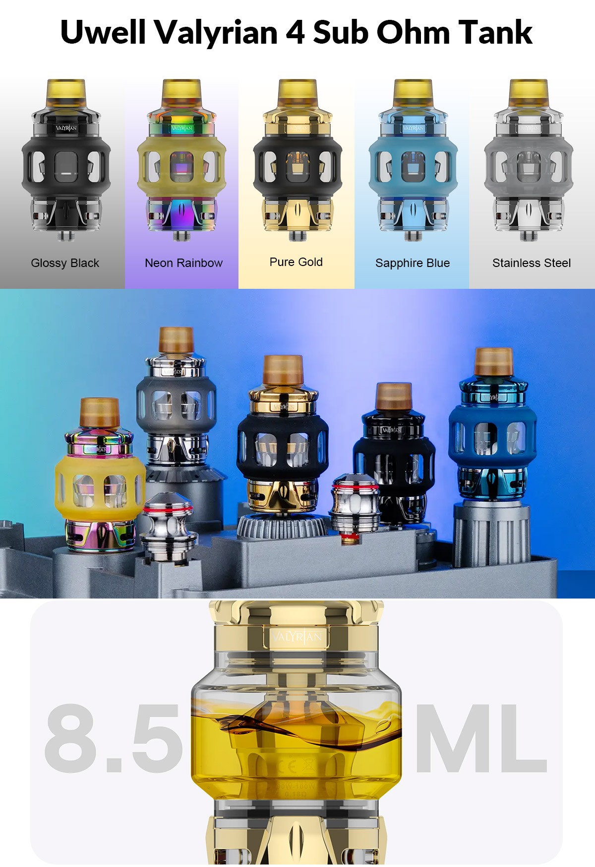 uwell valyrian 4 tank specification uwell valyrian 4 tank specification