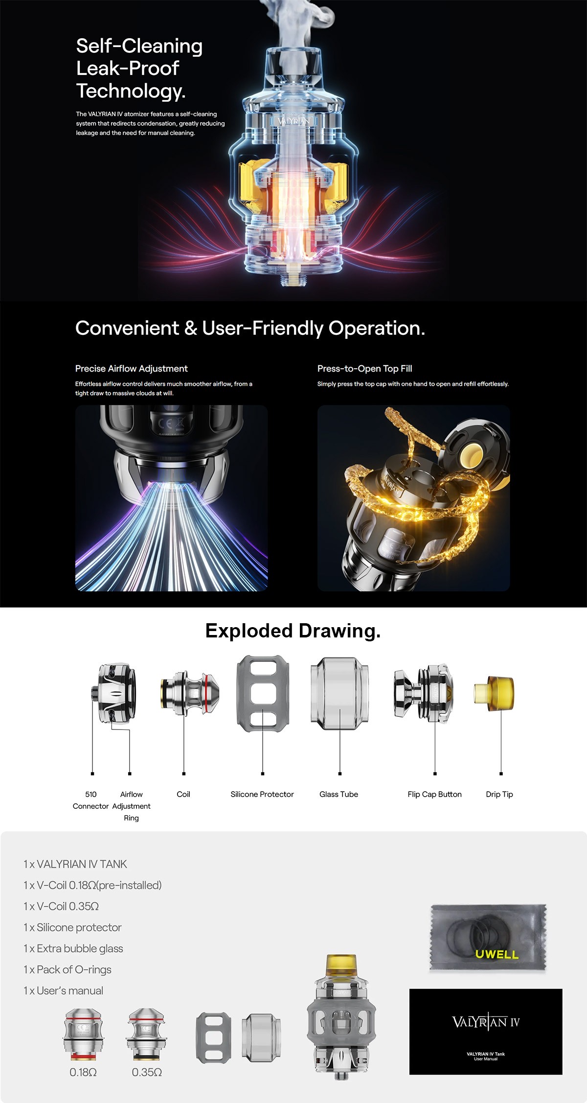 uwell valyrian 4 sub ohm tank uwell valyrian 4 sub ohm tank