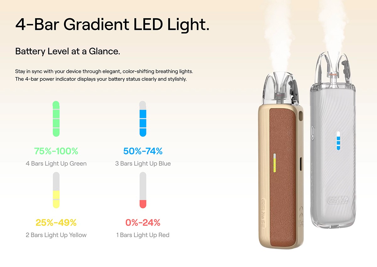 Uwell Caliburn G5 Lite SE Kit LED Light