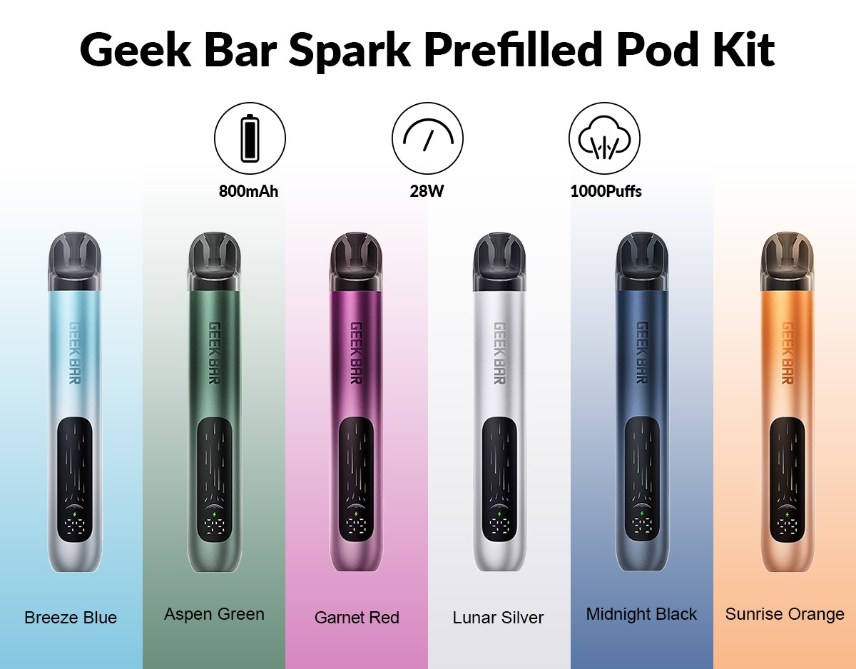 Geek Bar Spark Prefilled Pod Kit All Colors