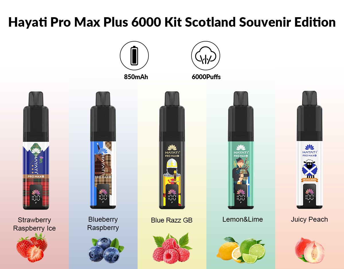 Hayati Pro Max Plus 6000 Kit Scotland Souvenir Edition