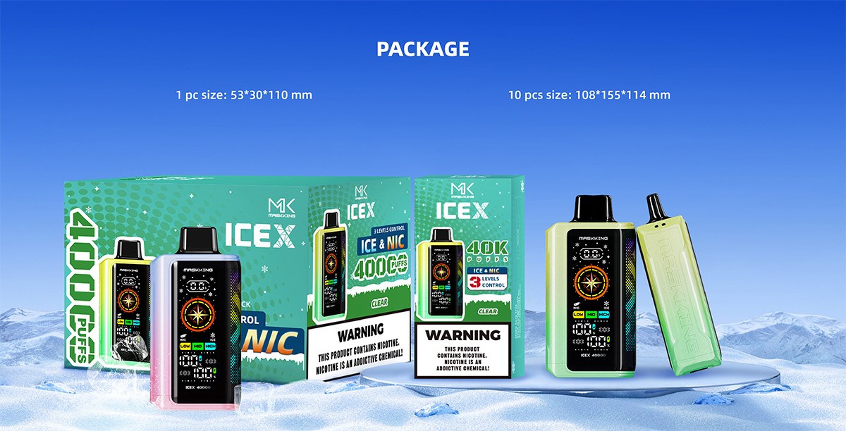 Maskking ICEX 40K Reusable Vape Package