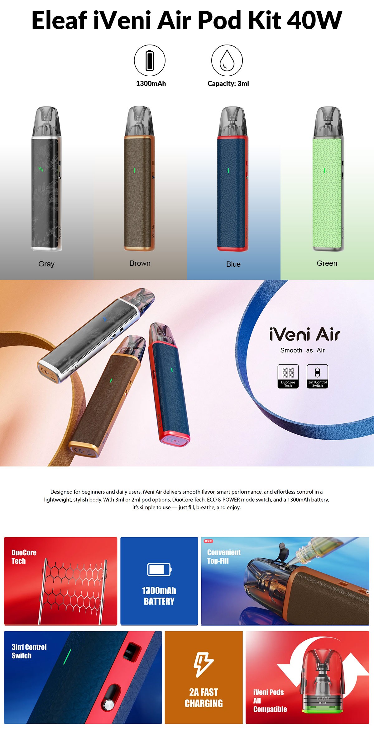 Eleaf iVeni Air Pod Kit 40W