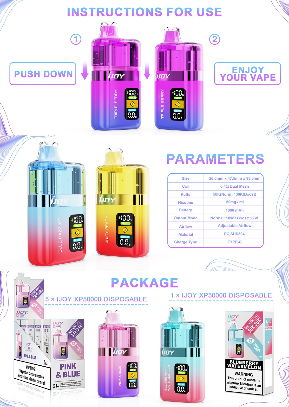 iJOY XP50000 Vape Kit