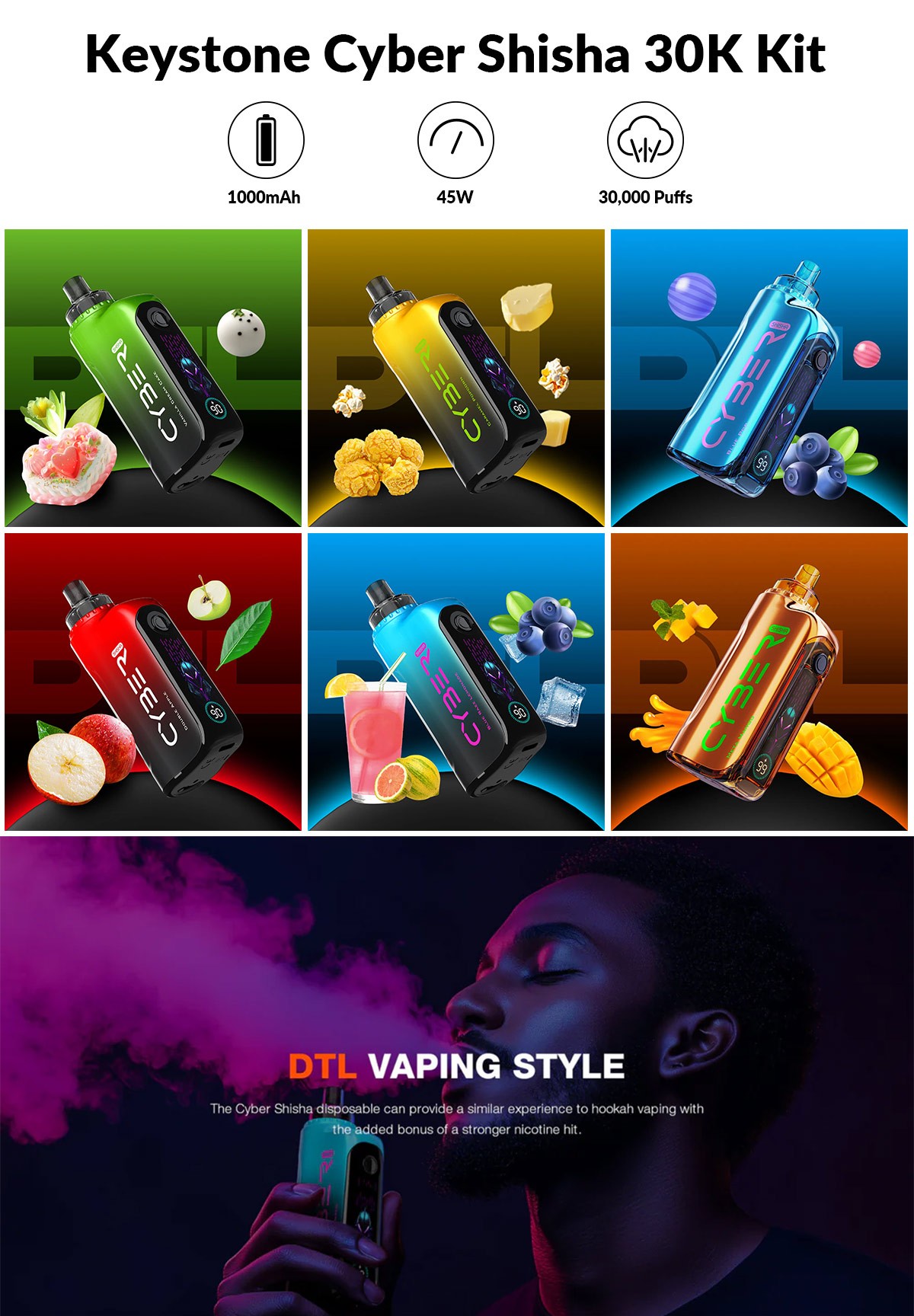 Keystone Cyber Shisha 30K Kit