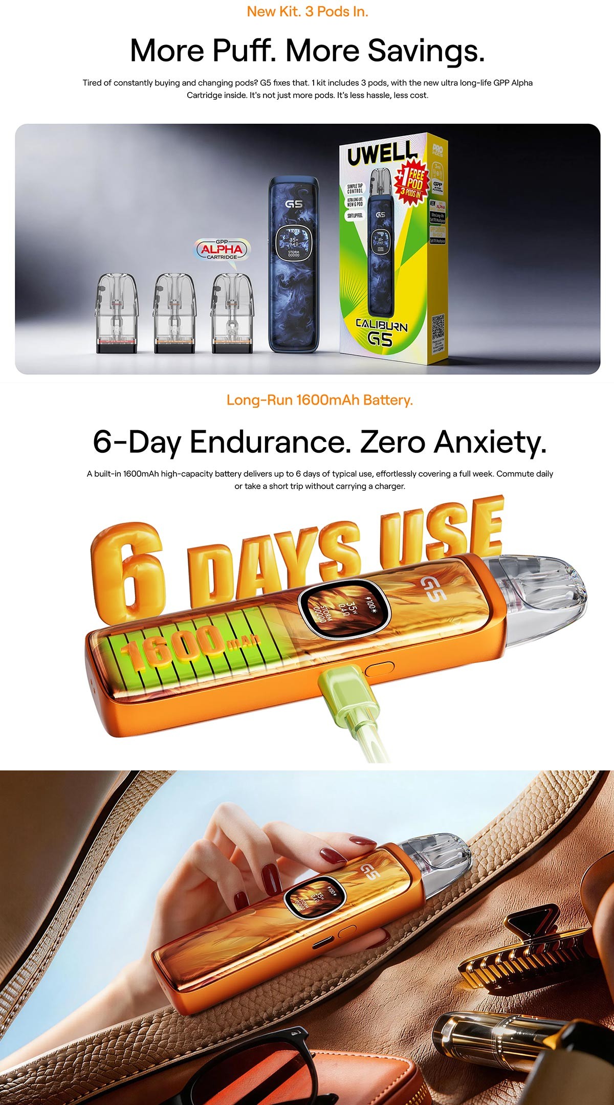 Uwell Caliburn G5 Vape Kit