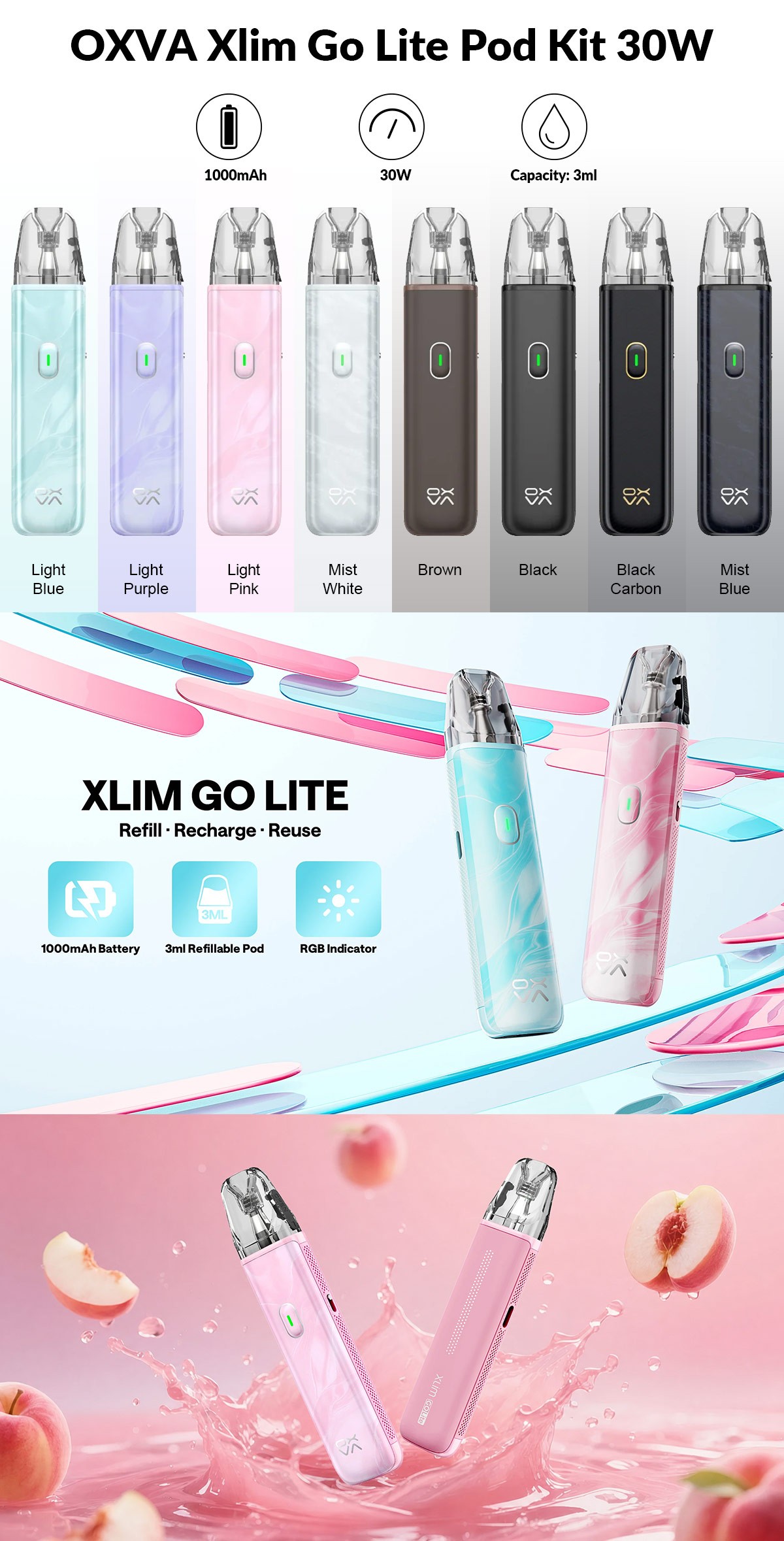 OXVA Xlim Go Lite Pod Kit 30W OXVA Xlim Go Lite Pod Kit 30W