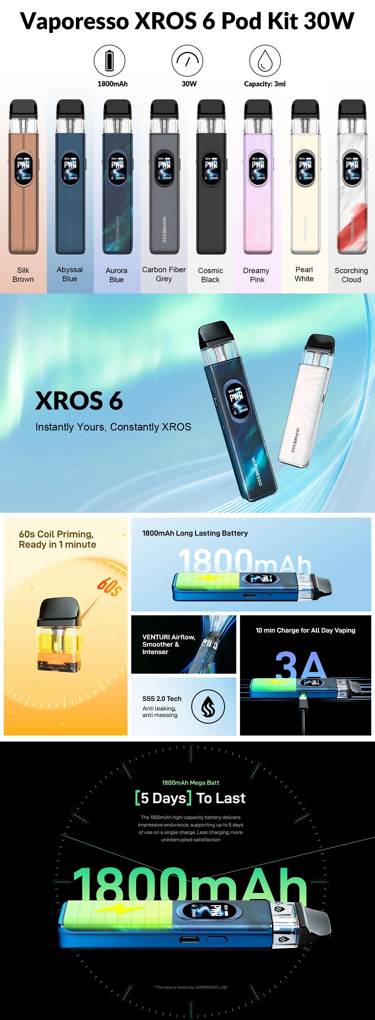 Vaporesso XROS 6 Pod Kit Vaporesso XROS 6 Pod Kit