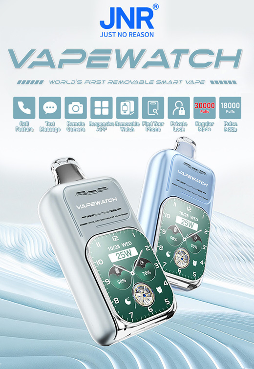 JNR VapeWatch Removable Screen 30K Disposable Vape