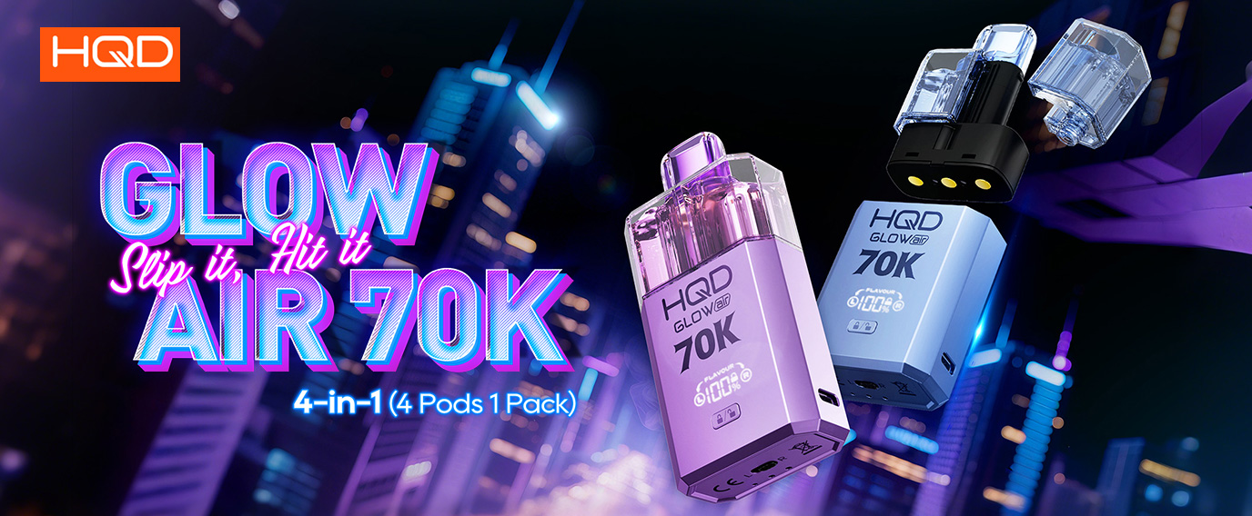 HQD Glow Air 70K Prefilled Pod Kit