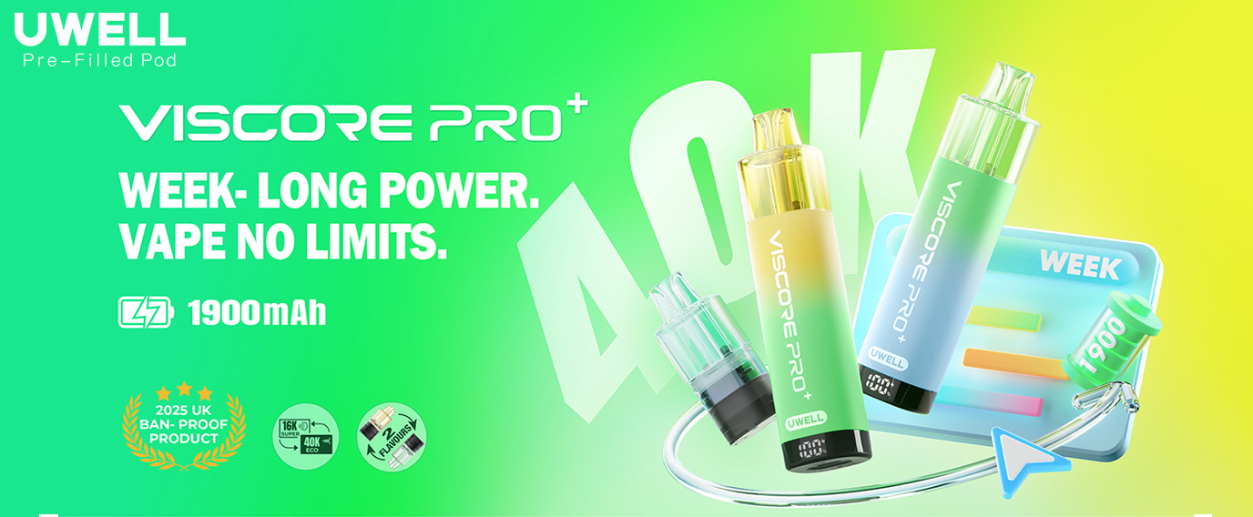 Uwell Viscore Pro+ 40K Prefilled Pod Kit