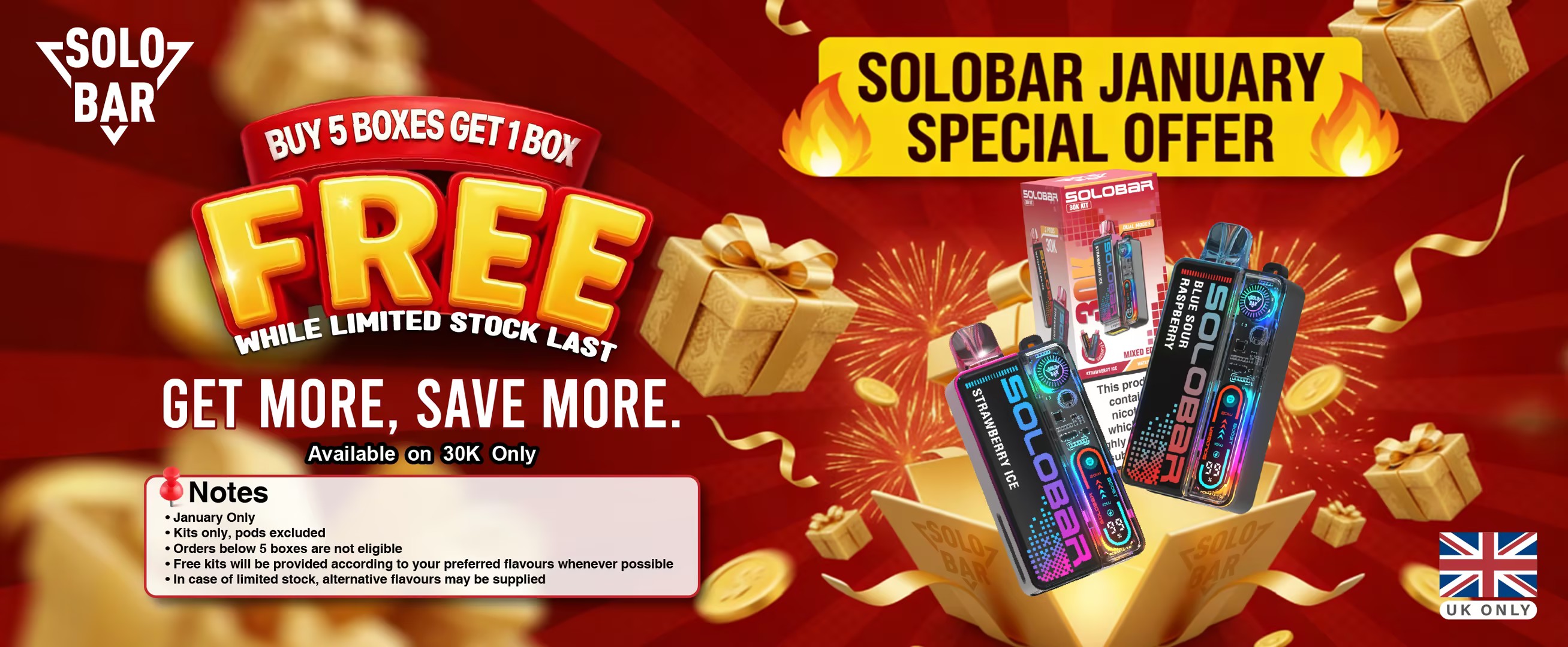 Solobar Boost buy 5 get 1 free