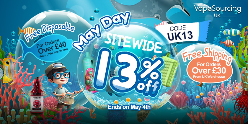 Vapesourcing.uk May Day Vape Sale