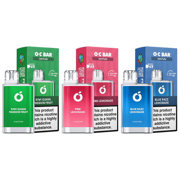 OC Bar Disposable Vape 600 Puffs Premium Flavors