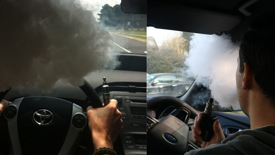 vaping while driving