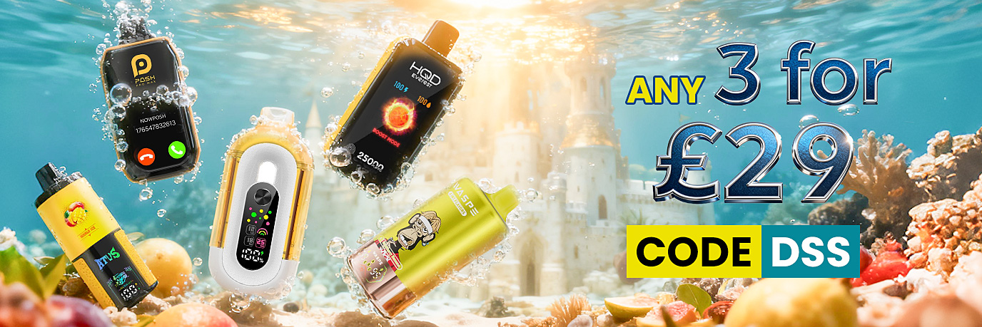 3 Vapes For £29